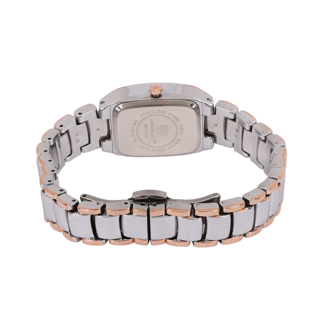 Sansi Mayo Women’s Watch & Jewellery Gift Set — Silver Rose Gold with Egyptian Stone