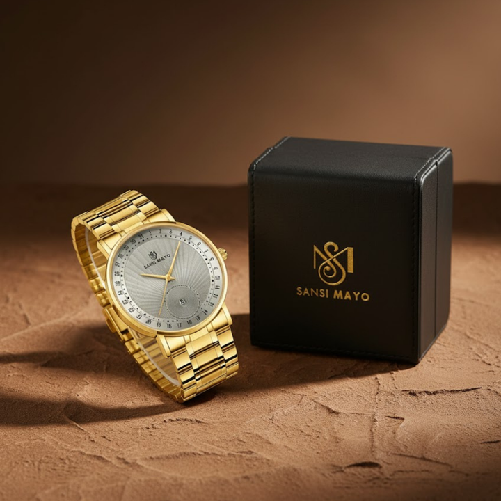 Gold Grey Date Quartz