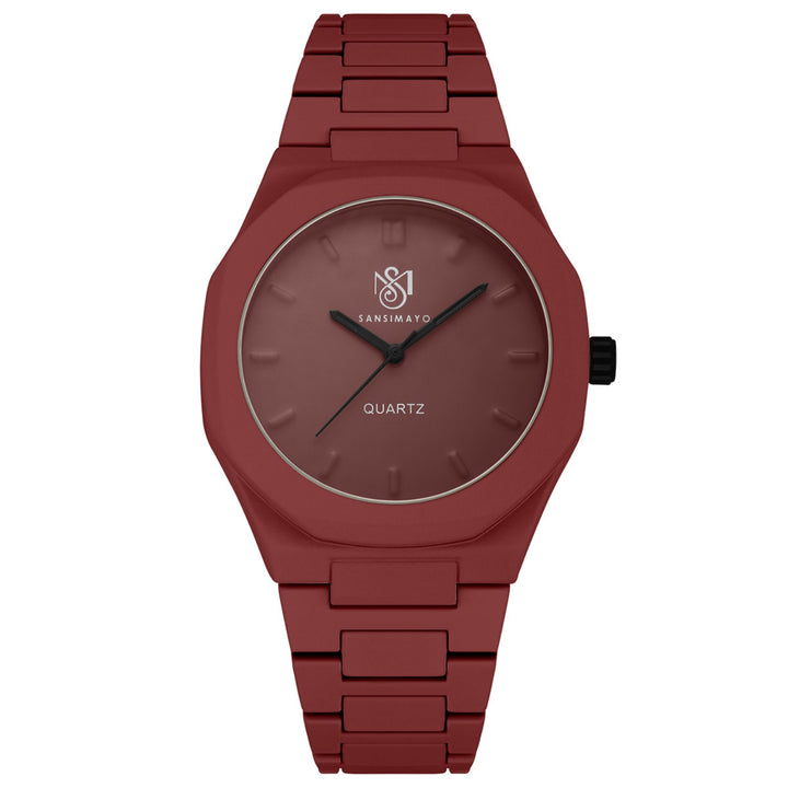 Carnival Dulex Rust Maroon Quartz Watch