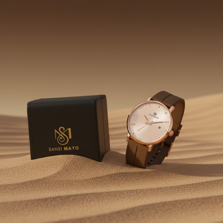 Regal Rose Gold Magnetic Lock Analog