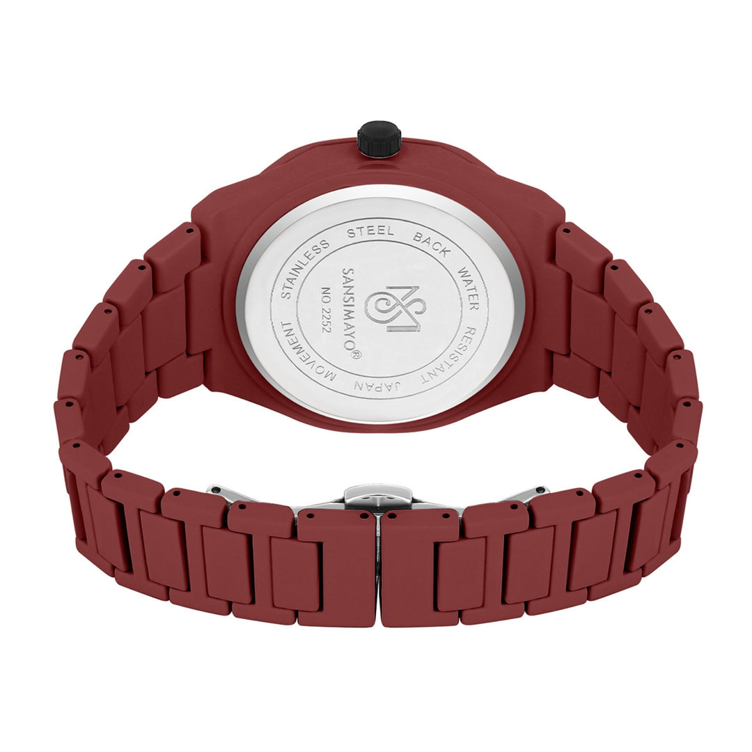 Carnival Dulex Rust Maroon Quartz Watch
