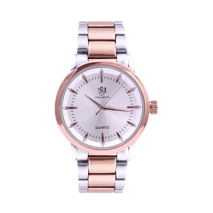 Two-Tone Rose Gold Wrist Watch