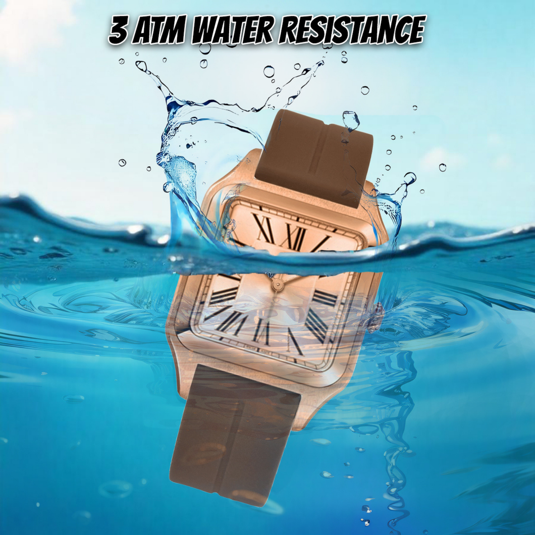 Rose Gold Square Analog