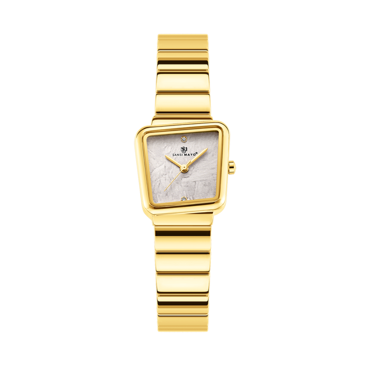 Square Case Edition (Gold, White Dial)