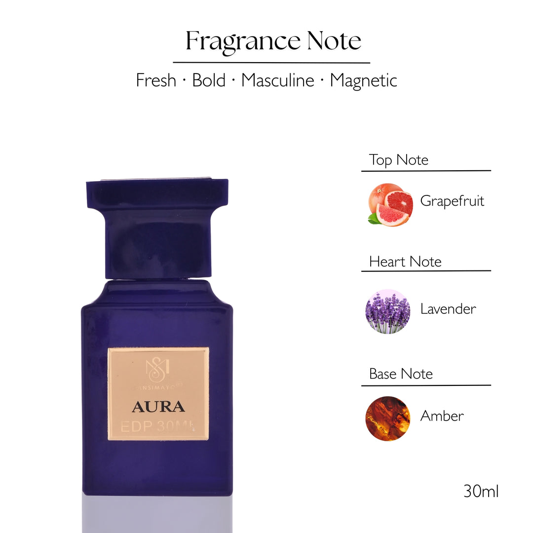 Aura Ombre L2 Perfume for Men - Blue Square Edition