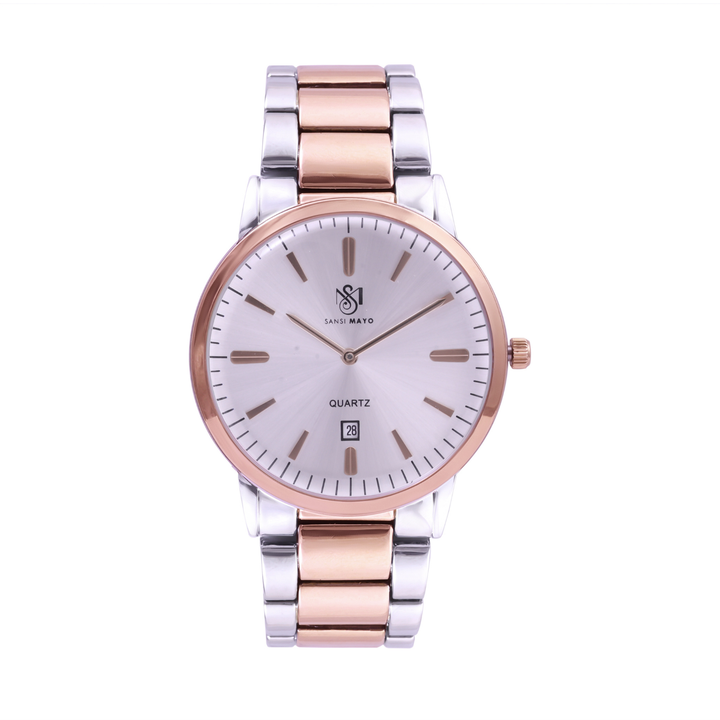 Two-Tone Rose Gold Wrist Watch