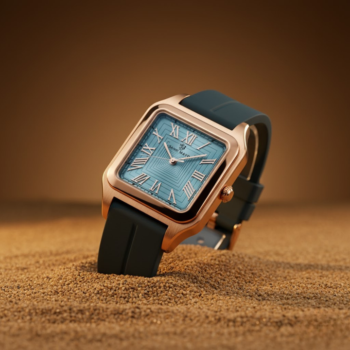 Sky Blue Square Magnetic Analog