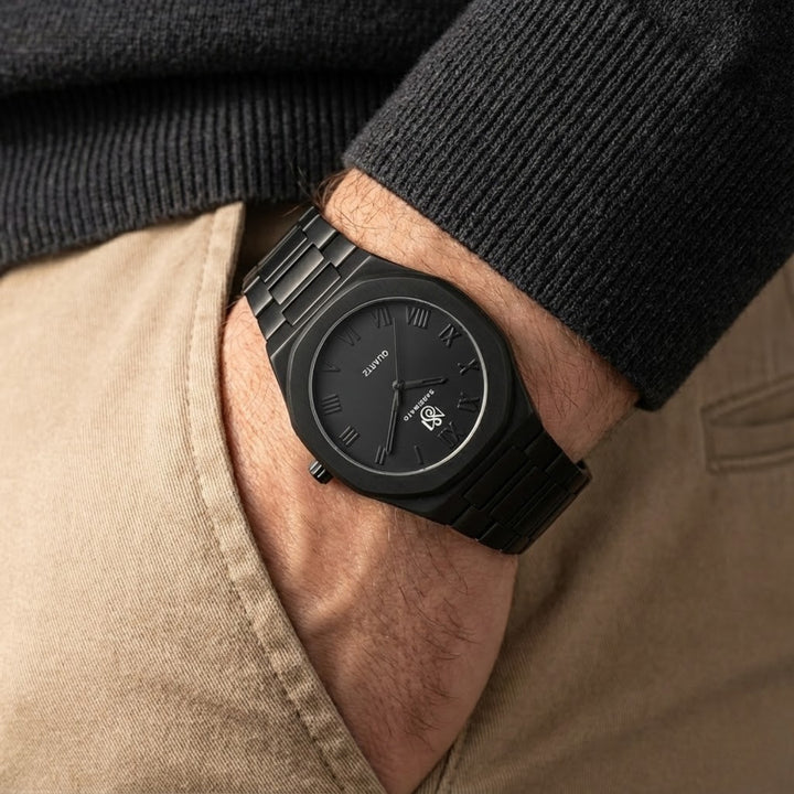 Carnival Jet Black Quartz Watch