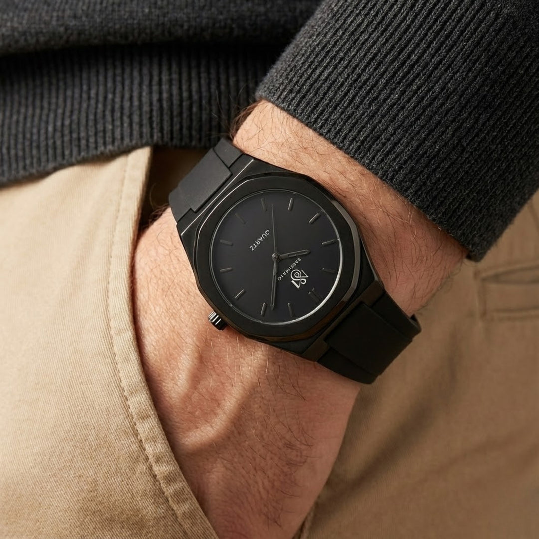 Carnival Dulex Jet Black Quartz Watch