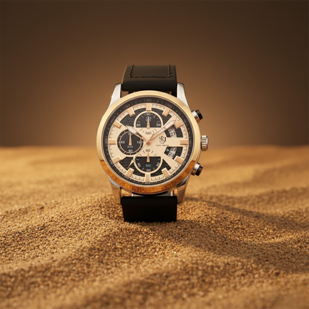 Two-Tone Gold Wrist Watch