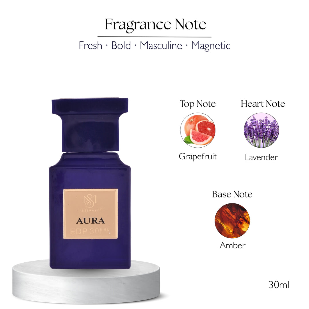 Aura Ombre L2 Perfume for Men - Blue Square Edition