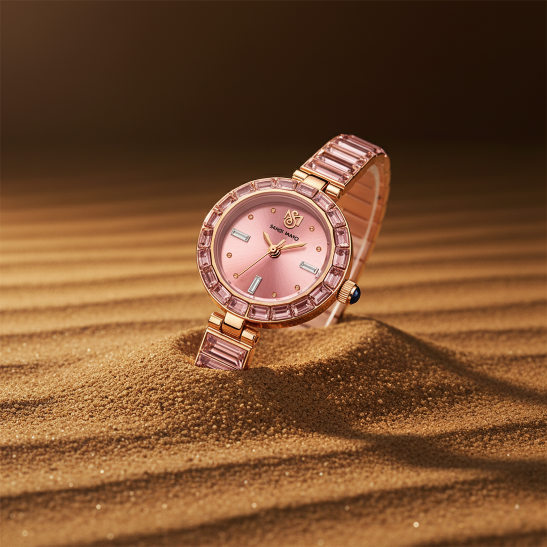 Egyptian Stone Rose Gold Pink Women’s Watch