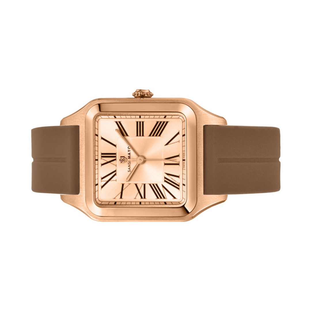 Rose Gold Square Analog