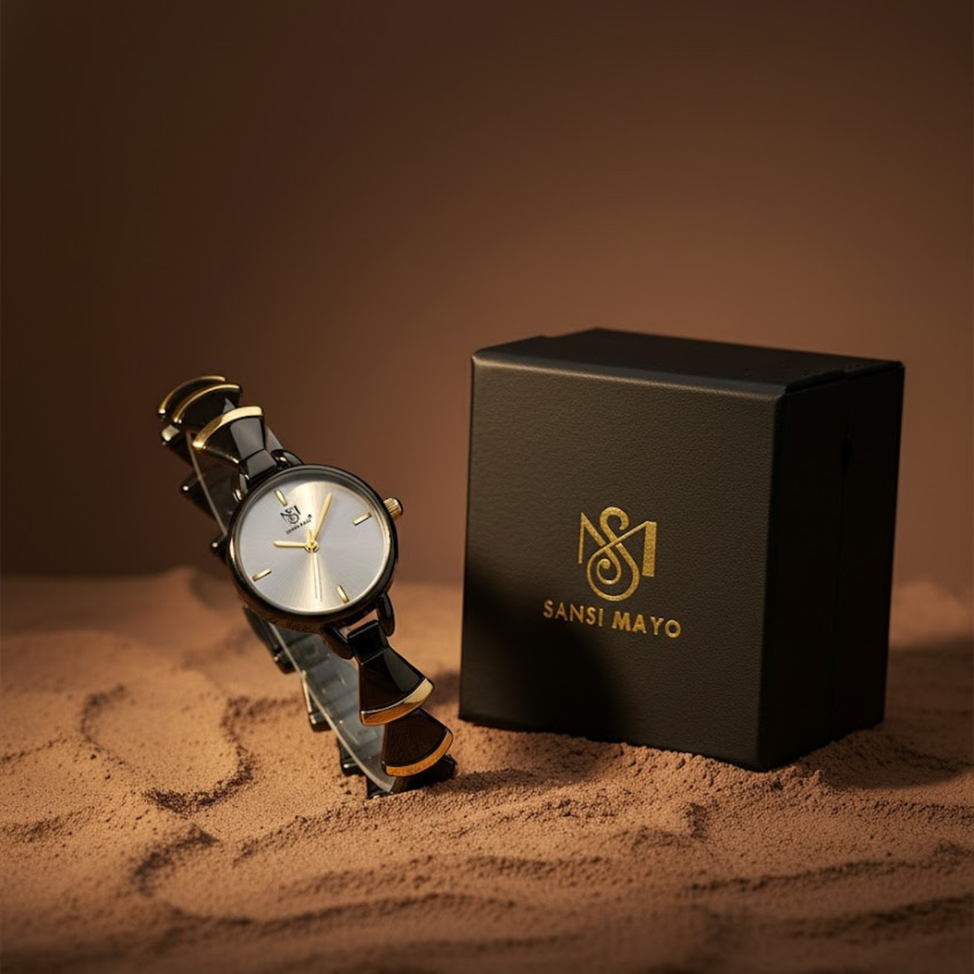 Bell Band Edition (Two-Tone Black Gold, Grey Dial)