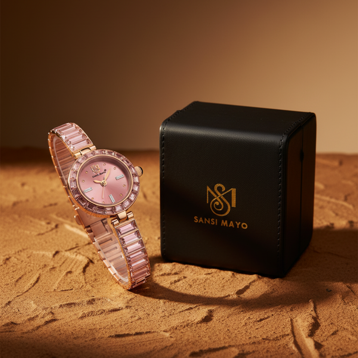 Egyptian Stone Rose Gold Pink Women’s Watch