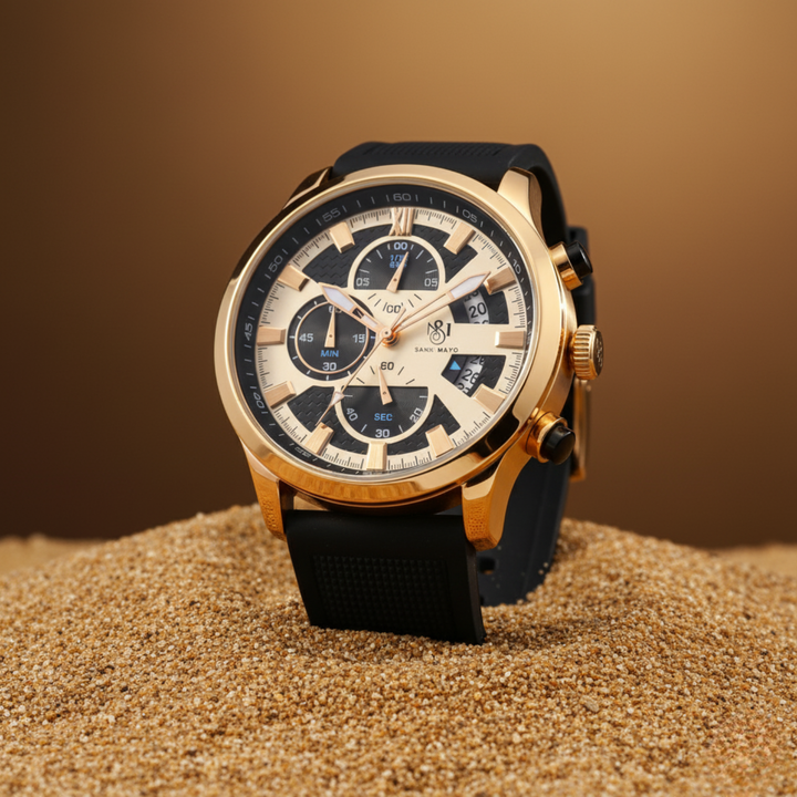 Two-Tone Gold Wrist Watch