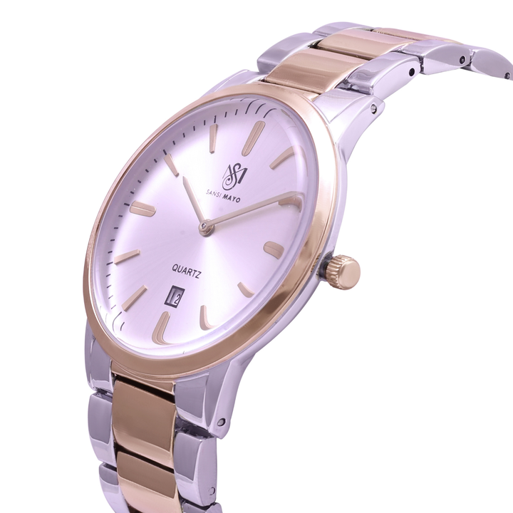 Two-Tone Rose Gold Wrist Watch