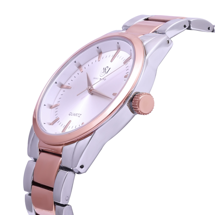 Two-Tone Rose Gold Wrist Watch
