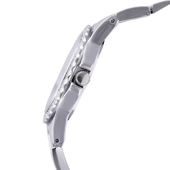 Round Two Tone Silver Elegance Wrist Watch