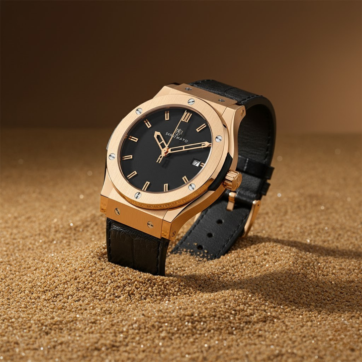 Carbon Black Leather Analog