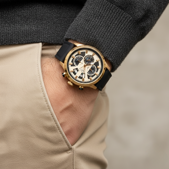 Two-Tone Gold Wrist Watch