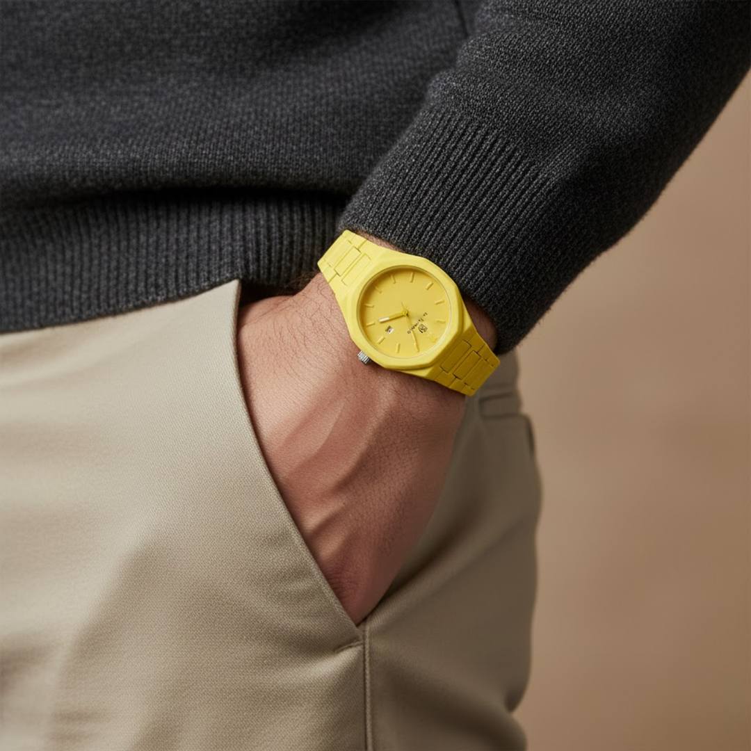 Yellow Radiance Wrist Watch