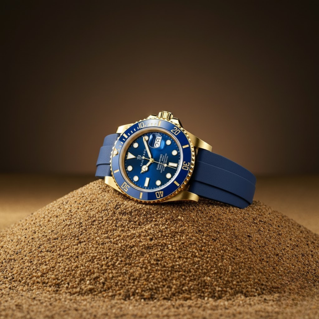 Zaman Deep Navy Blue Analog