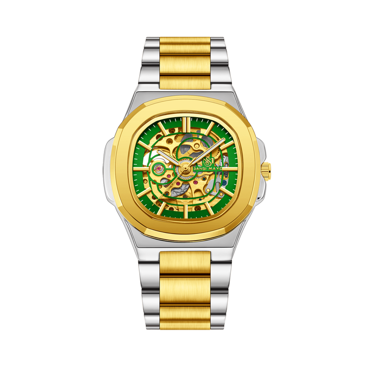 Automatic Mechanical Watch — Green Gold Edition
