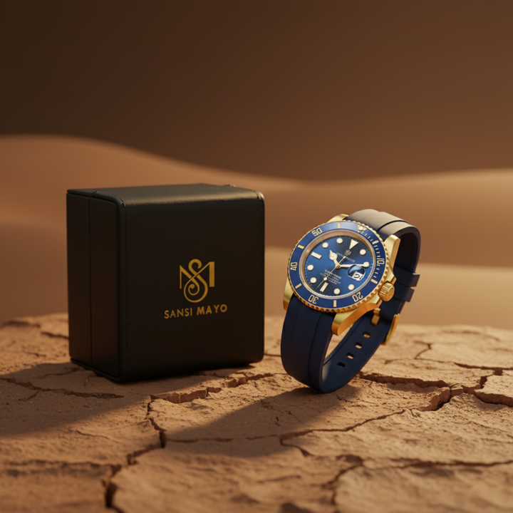 Zaman Deep Navy Blue Analog