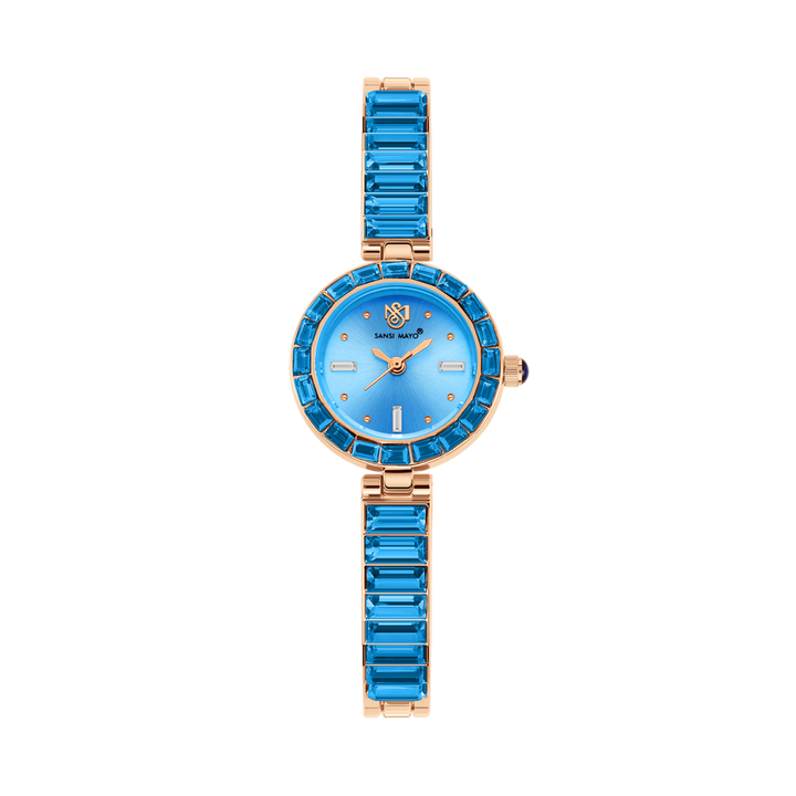 Egyptian Stone Rose Gold Sky Blue Women’s Watch