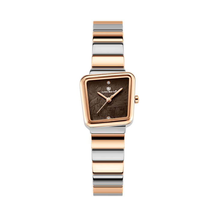 Silver Rose Gold Edition (Brown Dial)
