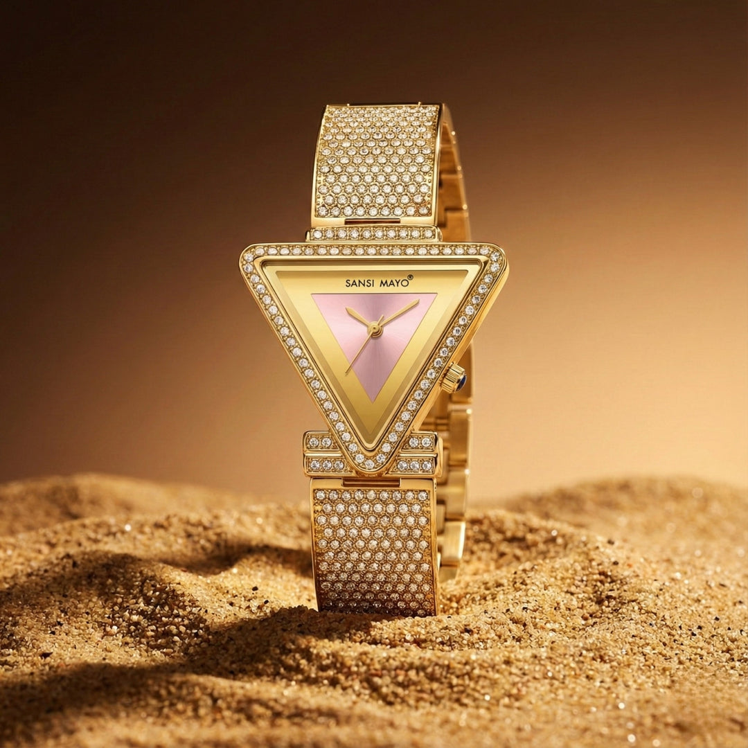 Dina Gold Light Pink Quartz Watch