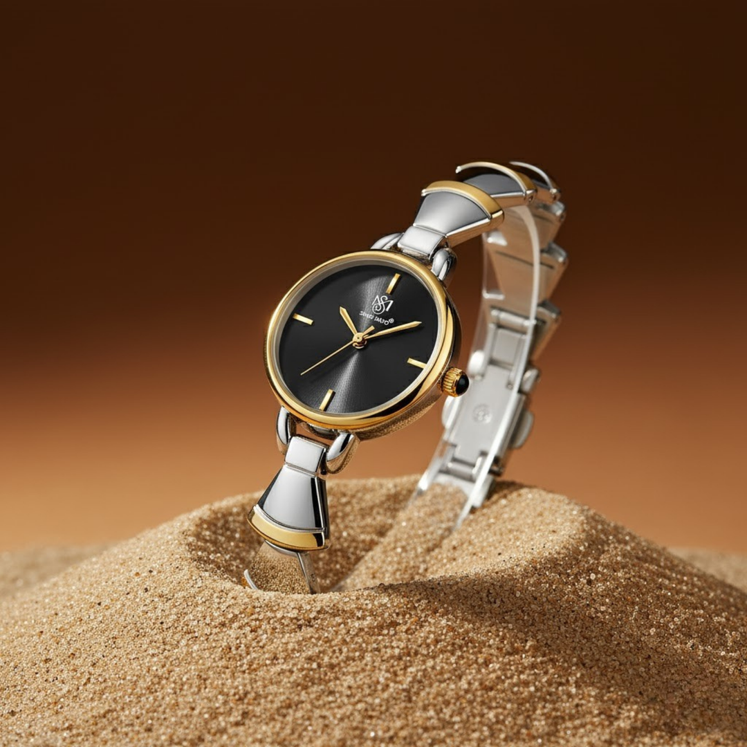 Bell Band Edition (Two-Tone silver Gold, Black Dial)