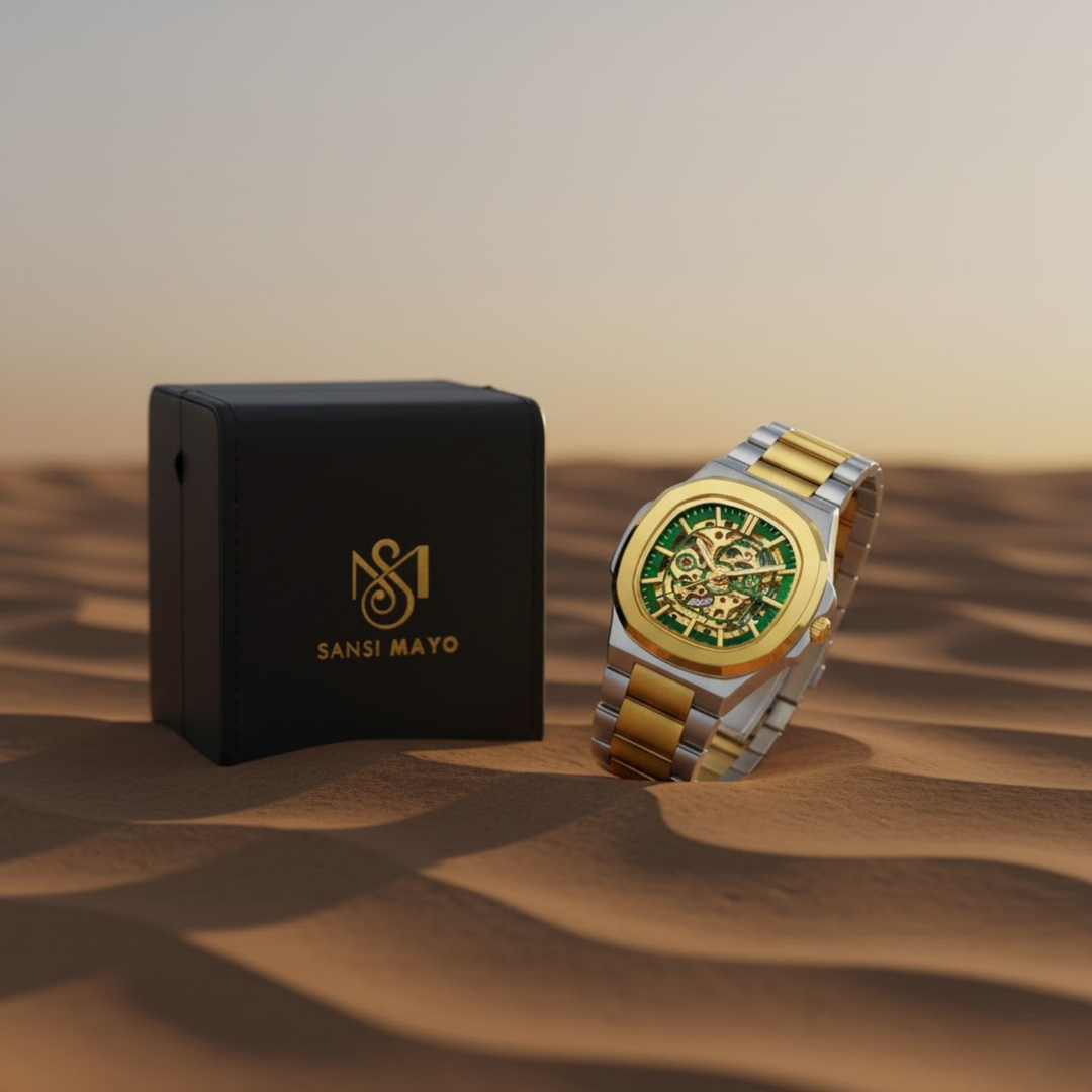 Automatic Mechanical Watch — Green Gold Edition