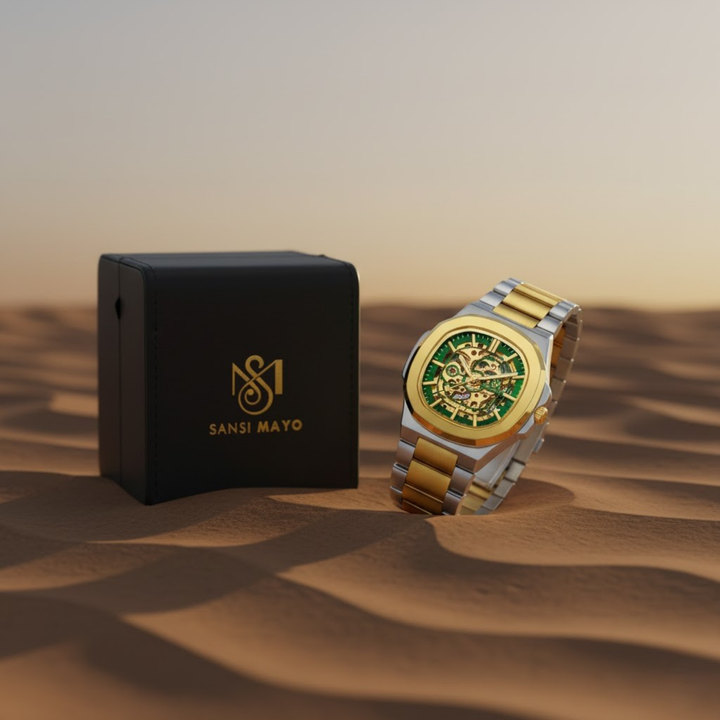 Automatic Mechanical Watch — Green Gold Edition