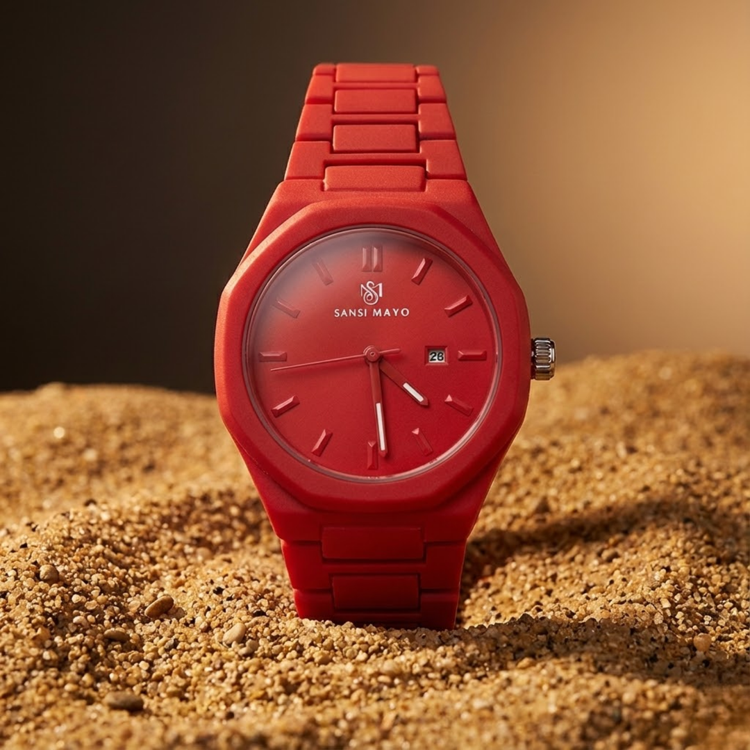 Red Fusion Wrist Watch