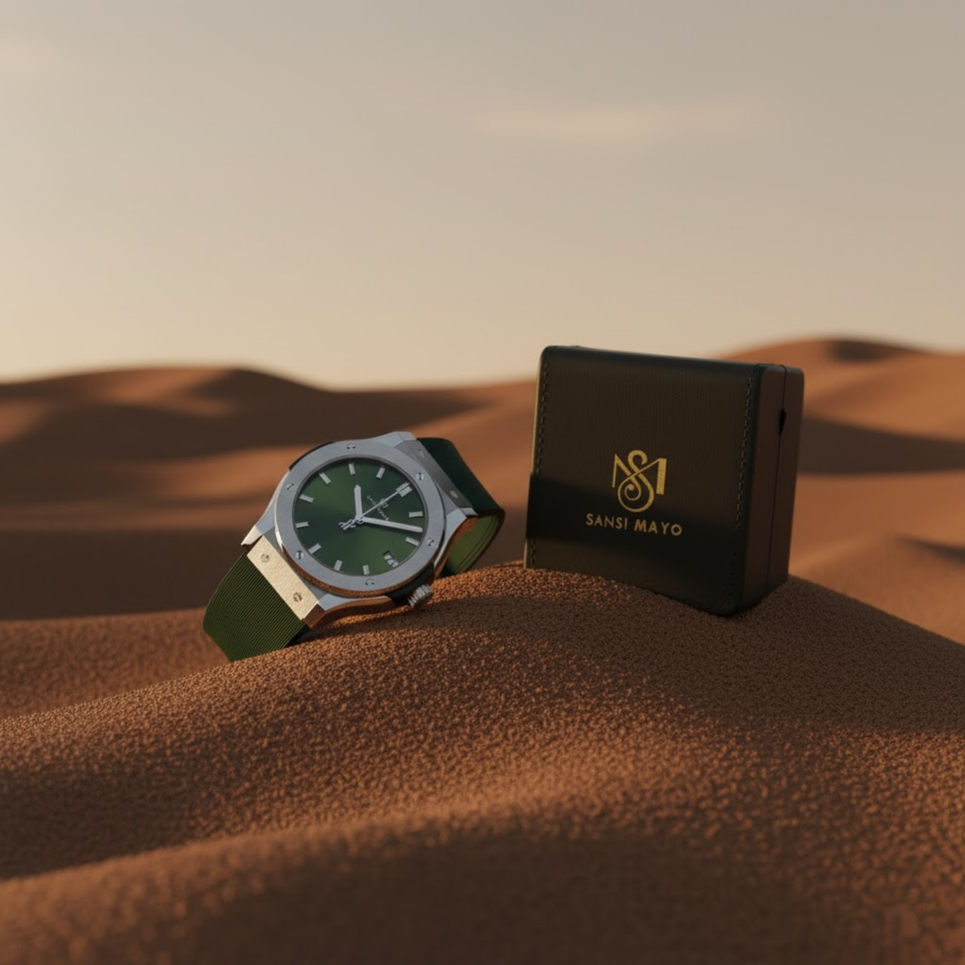 Sliver & Black Wrist Watch