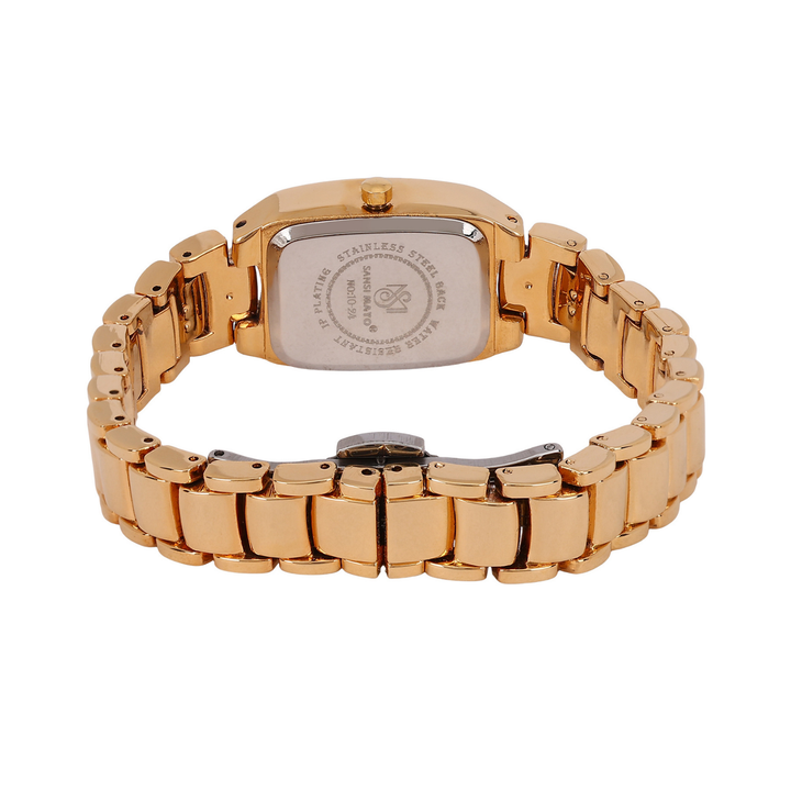 Sansi Mayo Women’s Watch & Jewellery Gift Set — Gold with Grey Dial & Egyptian Stone