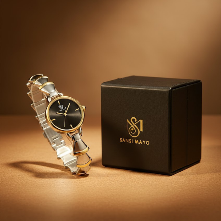 Bell Band Edition (Two-Tone silver Gold, Black Dial)