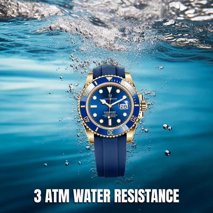 Zaman Deep Navy Blue Analog