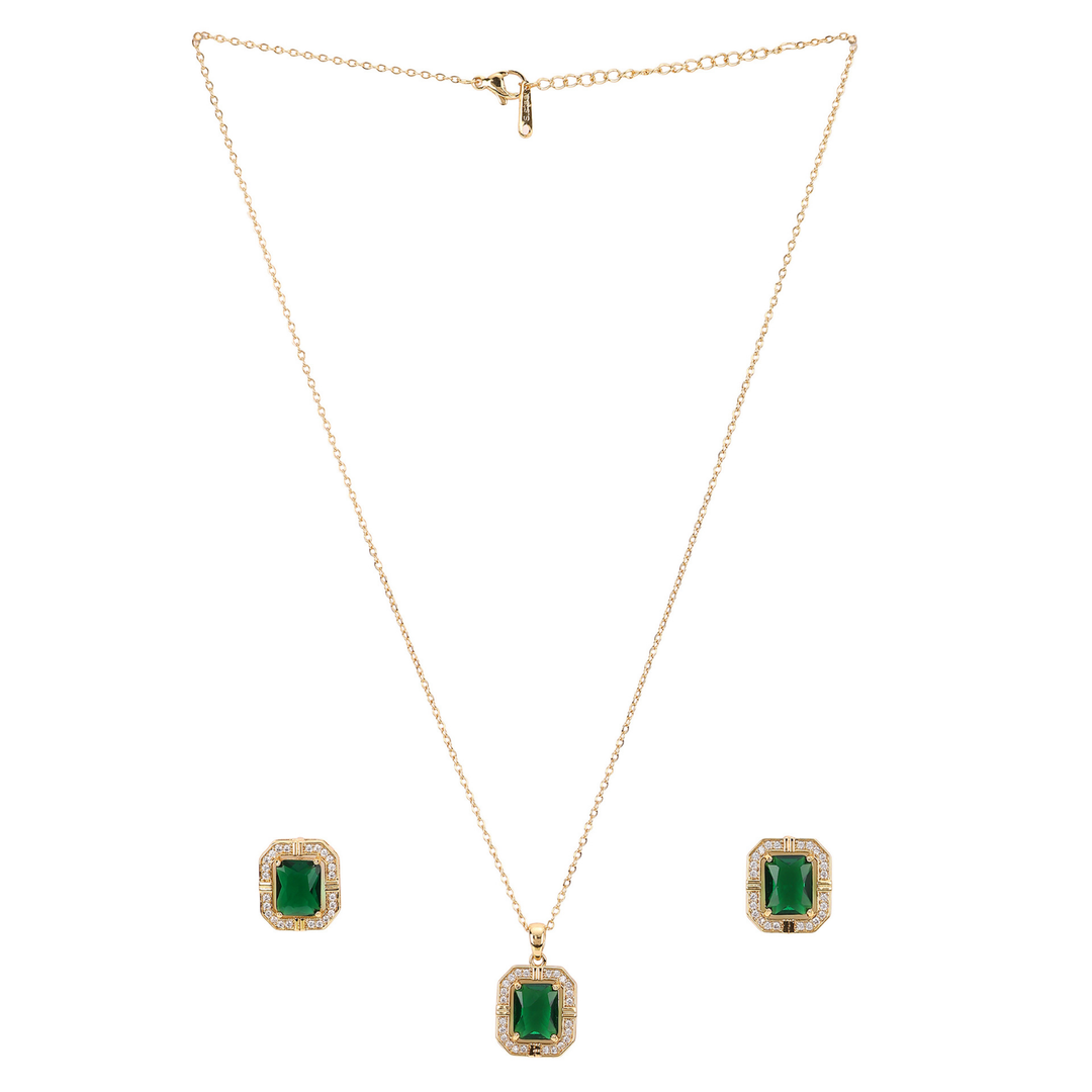 Sansi Mayo Women’s Watch & Jewellery Gift Set — Gold with Grey Dial & Egyptian Stone