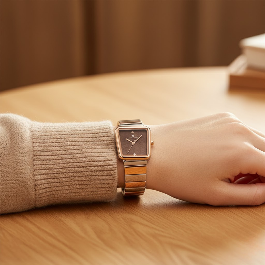 Silver Rose Gold Edition (Brown Dial)