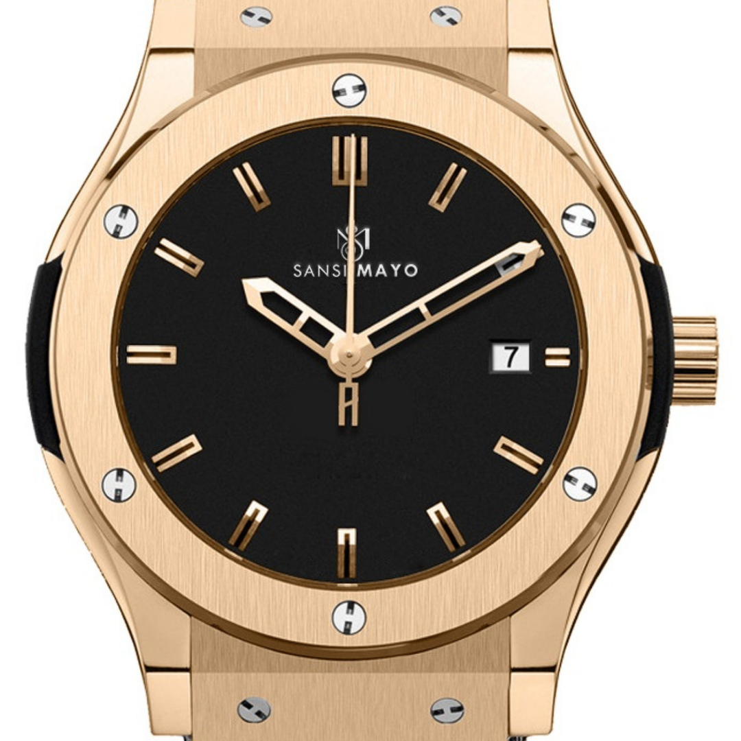 Carbon Black Leather Analog