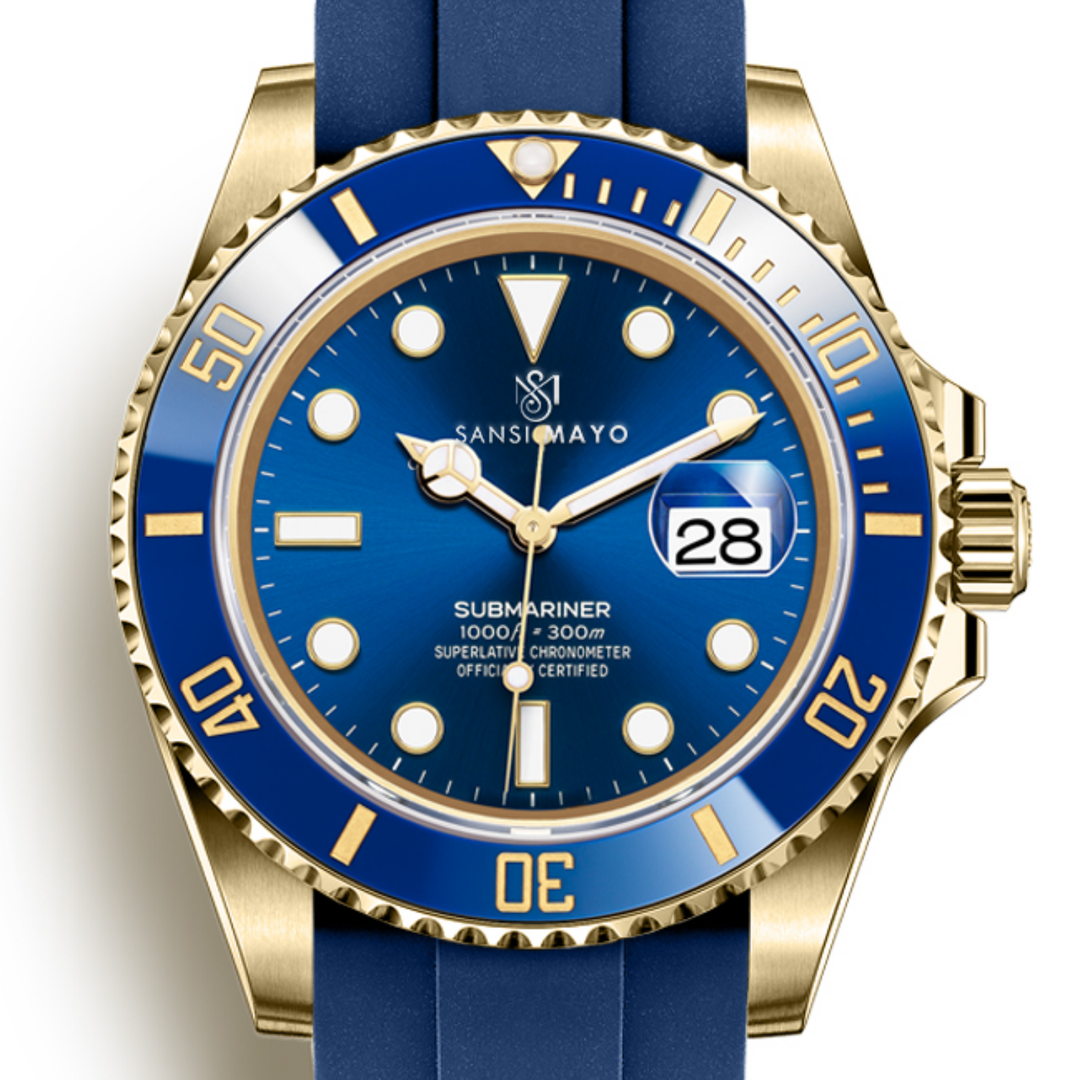 Zaman Deep Navy Blue Analog