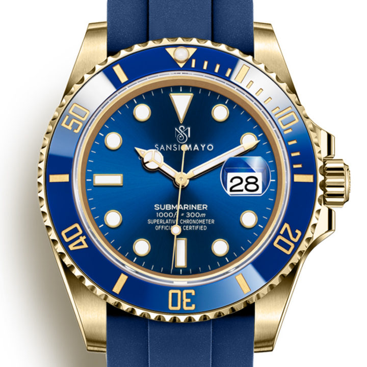 Zaman Deep Navy Blue Analog