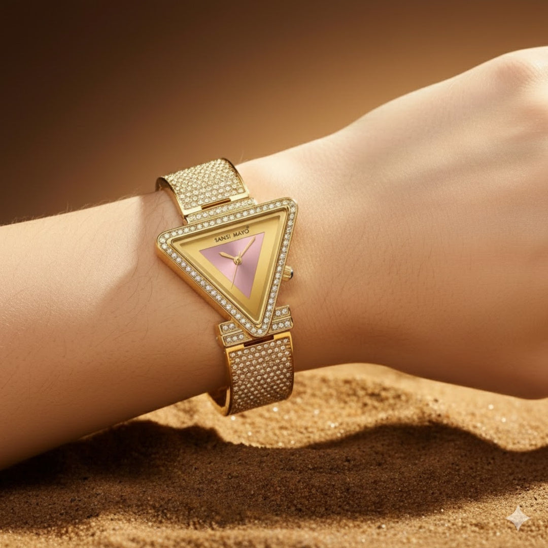 Dina Gold Light Pink Quartz Watch