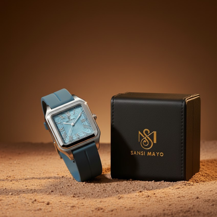 Sky Blue Square Magnetic Analog