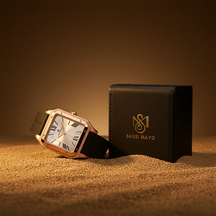 Arctic White Square Analog