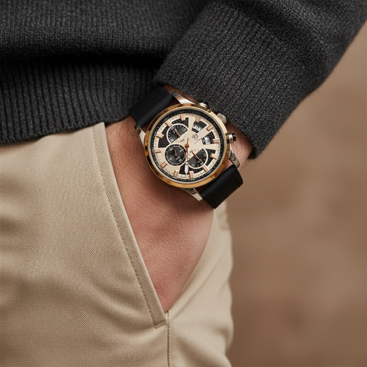 Two-Tone Gold Wrist Watch
