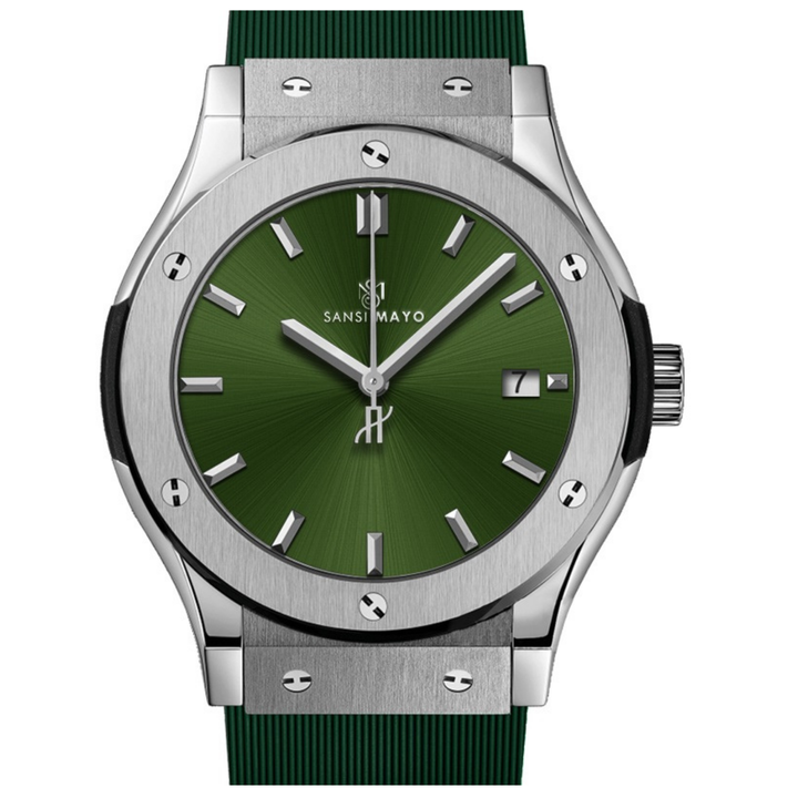 Sliver & Black Wrist Watch